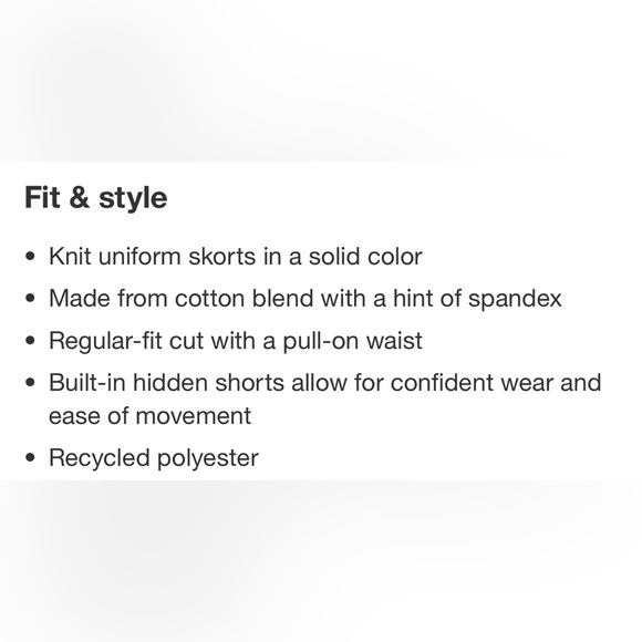 Cat & Jack Navy Blue (Set of 3) Pull On Style Stretch Uniform Skort L(10/12) - Picture 4 of 11